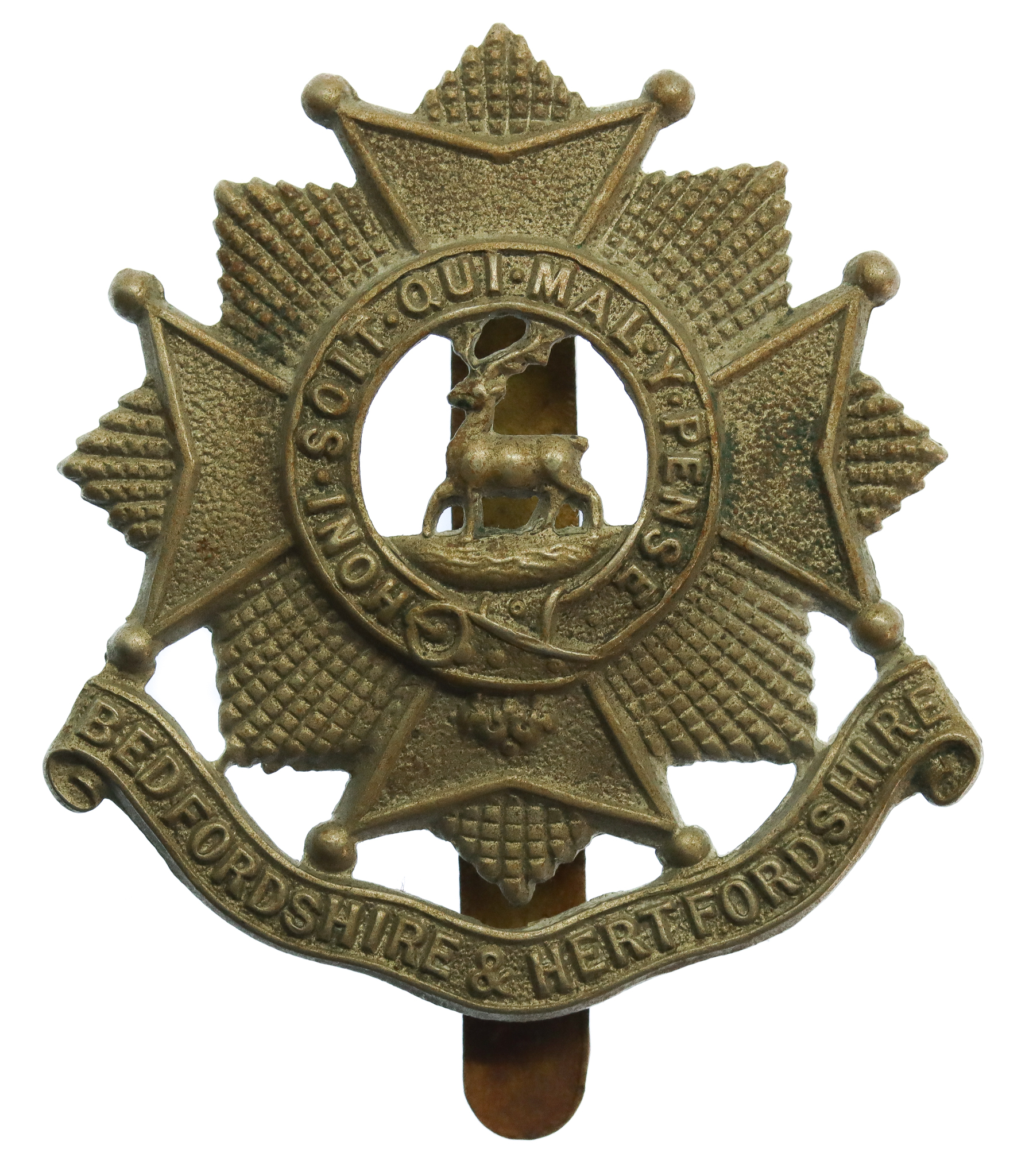 Bedfordshire & Hertfordshire Regiment Cap Badge 