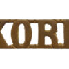 King's Own Royal Regiment Norfolk Yeomanry (K.O.R.R.) Shoulder Title