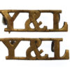 Pair of York & Lancaster Regiment (Y&L) Shoulder Titles