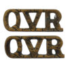 Pair of 9th County of London Bn. (Queen Victoria Rifles) Shoulder Titles