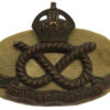 South Staffordshire Regiment Officer's Service Dress Cap Badge - King's Crown