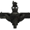 Parachute Regiment Black Anodised Cap Badge - Queen's Crown