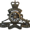 Royal Artillery Officer's Service Dress Cap Badge - Queen's Crown
