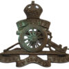 Royal Artillery Officer's Service Dress Cap Badge - King's Crown