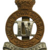4th Queen's Own Hussars Cap Badge - King's Crown