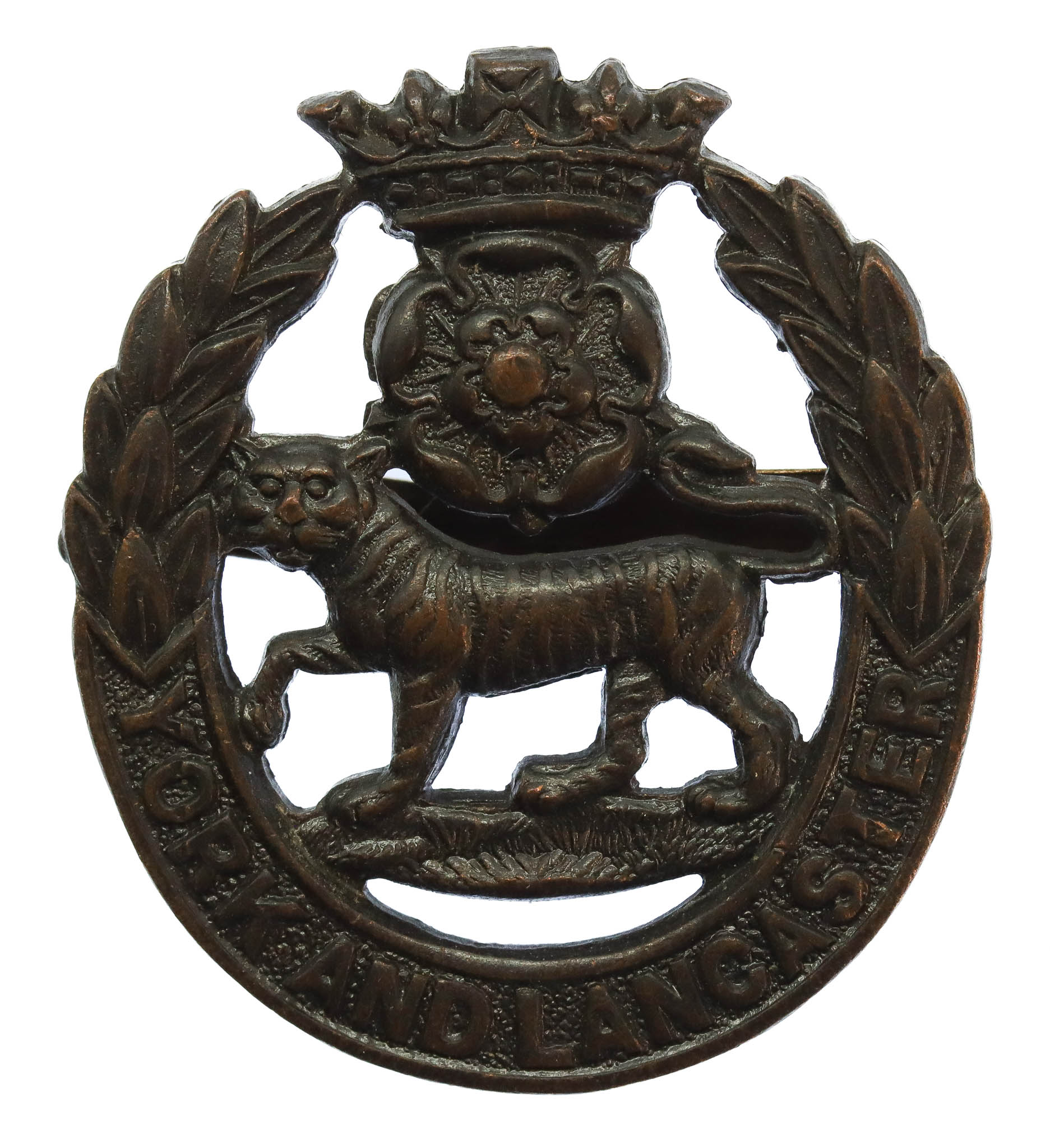 York & Lancaster Regiment Officer's Service Dress Cap Badge