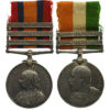 Queen's South Africa (Clasps - Cape Colony, Orange Free State, Transvaal) and King's South Africa (Clasps - South Africa 1901, South Africa 1902) - Pte. F. Well, 2nd Bn. Wiltshire Regiment - Wounded