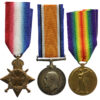 WW1 1914-15 Star Medal Trio - A.Sjt. J.W. French, Army Veterinary Corps