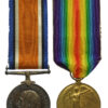 WW1 British War & Victory Medal Pair - Pte. G. Hall, Royal Irish Regiment