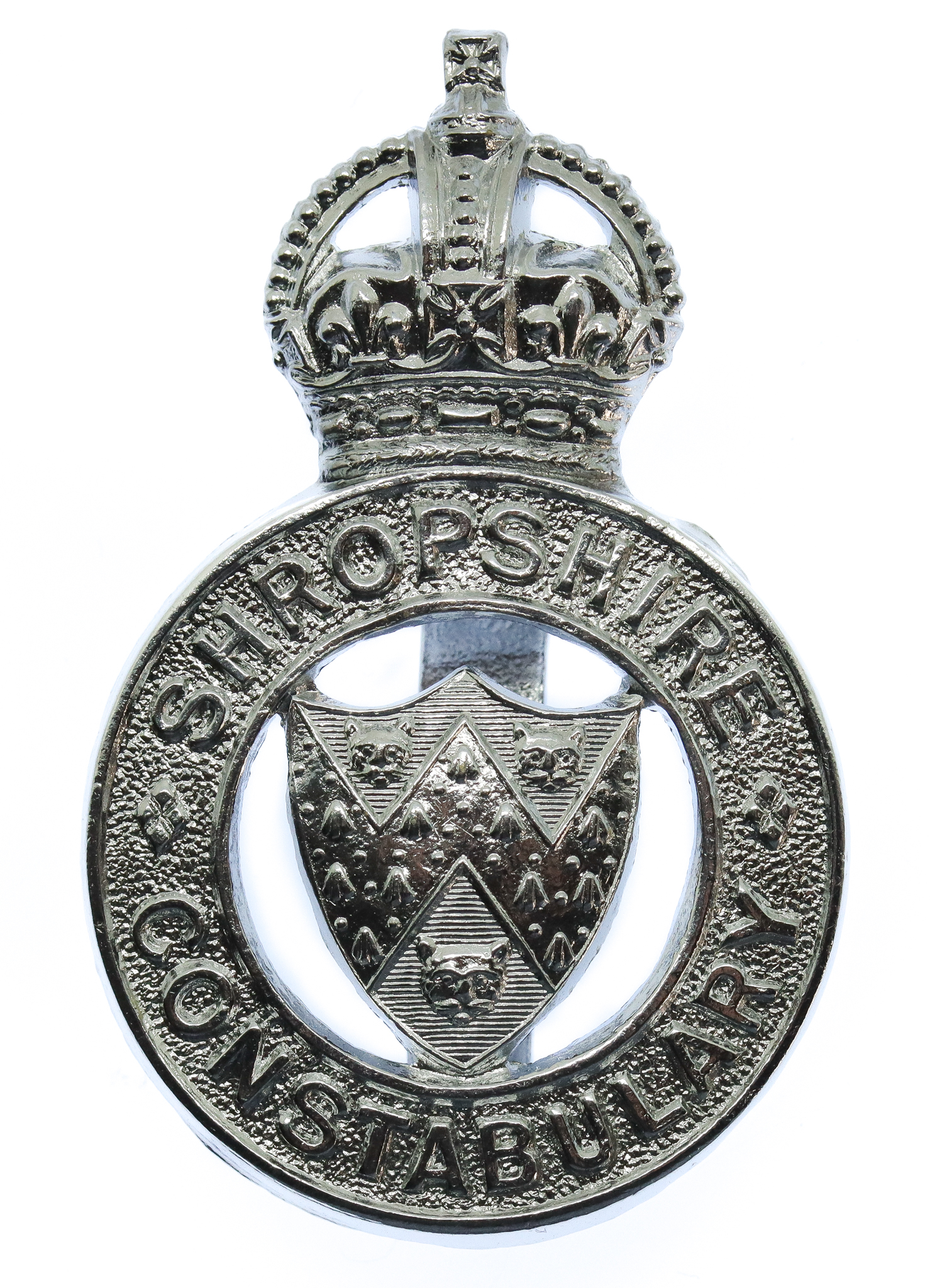 Shropshire Constabulary Cap Badge - King's Crown