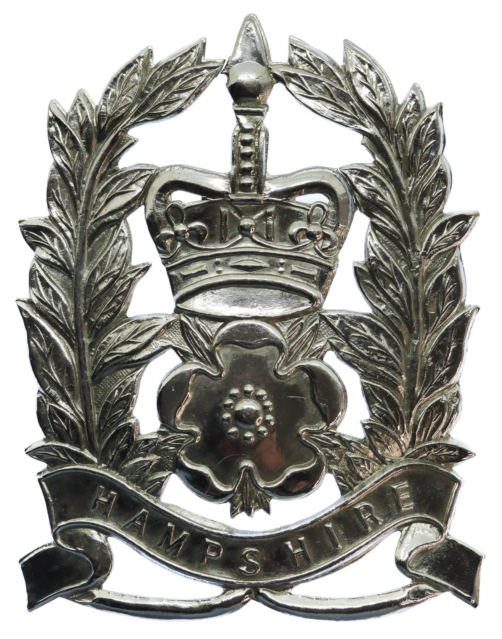Hampshire Constabulary Constables  Helmet Plate - Queen's Crown