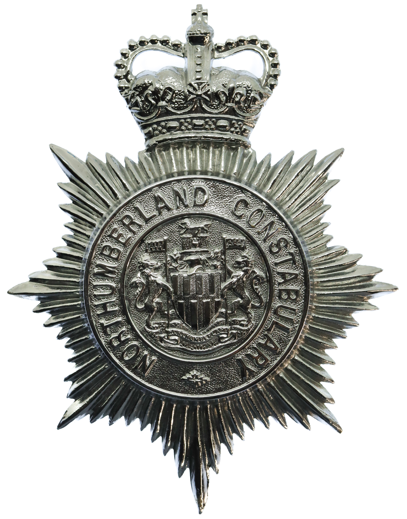 Northumberland Constabulary Helmet Plate - Queen's Crown