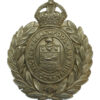 Blackpool Special Constabulary White Metal Wreath Cap Badge - King's Crown