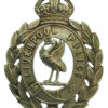 Liverpool City Police White Metal Wreath Helmet Plate - King's Crown