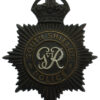 George VI South Shields Police Black Helmet Plate