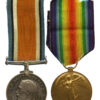 WW1 British War & Victory Medal Pair - Pte. J. Croasdell, Lancashire Fusiliers