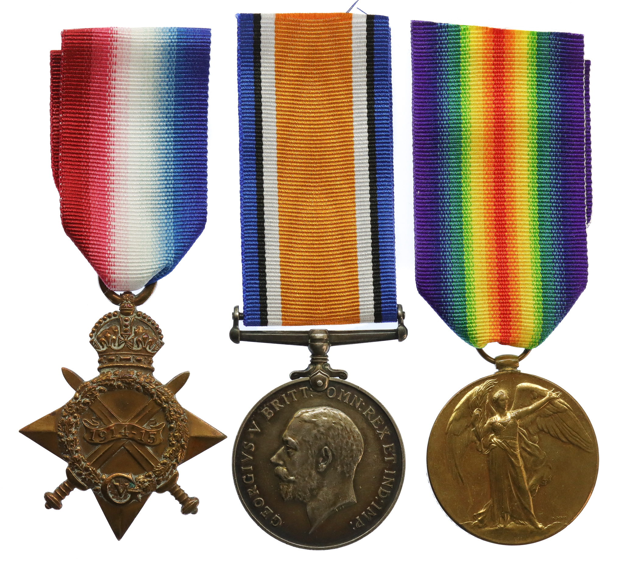 WW1 1914-15 Star Medal Trio - Cpl. G.W. Walters, Army Service Corps