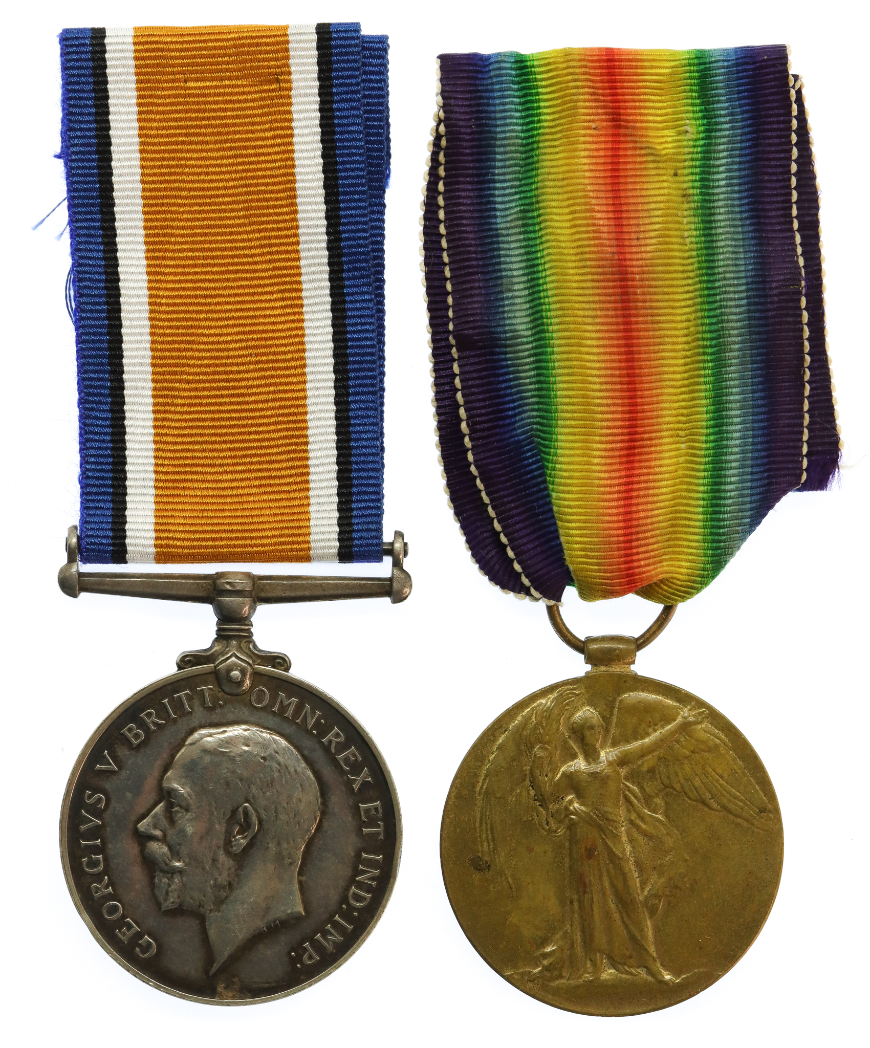 WW1 British War & Victory Medal Pair - Pte. H. Simpson, East Yorkshire Regiment