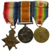 WW1 1914-15 Star Medal Trio - Reverend L.F. Harvey, Army Chaplain's Department