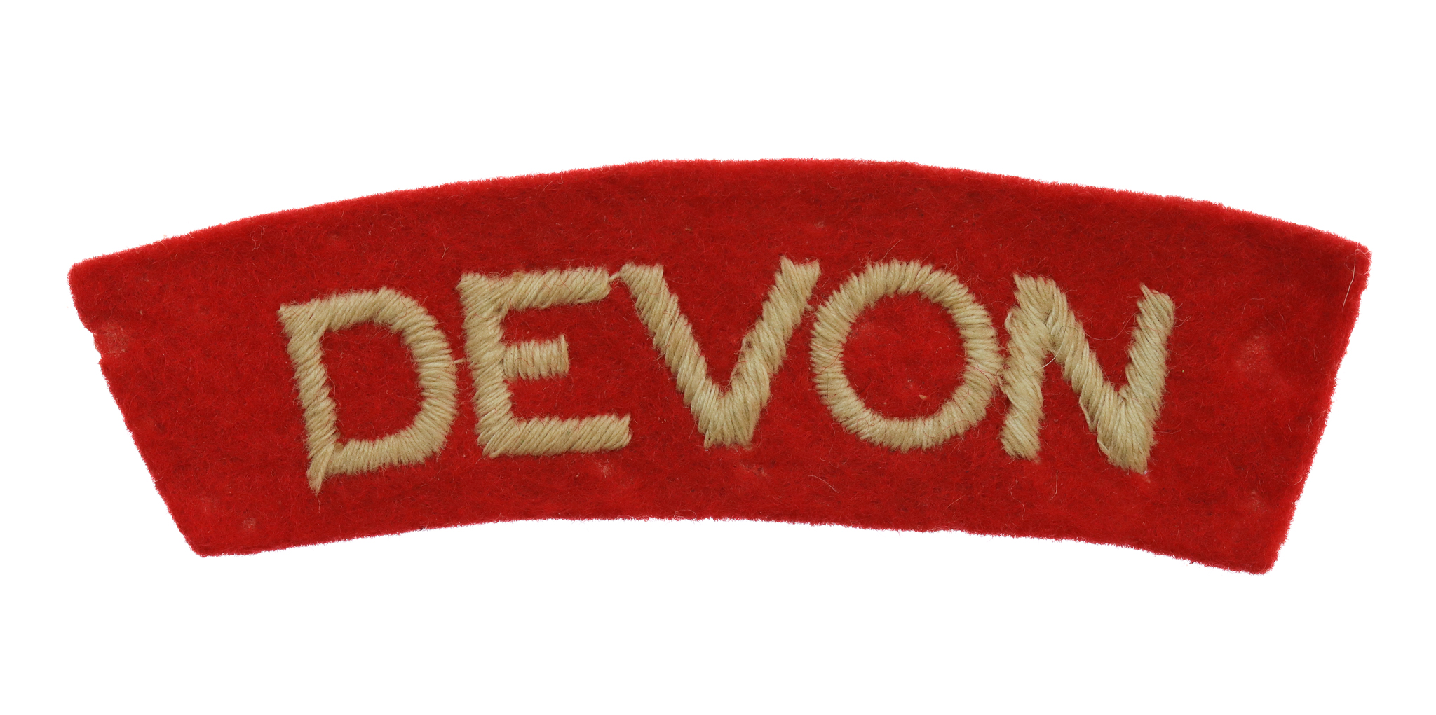 Devonshire Regiment (DEVON) Cloth Shoulder Title 