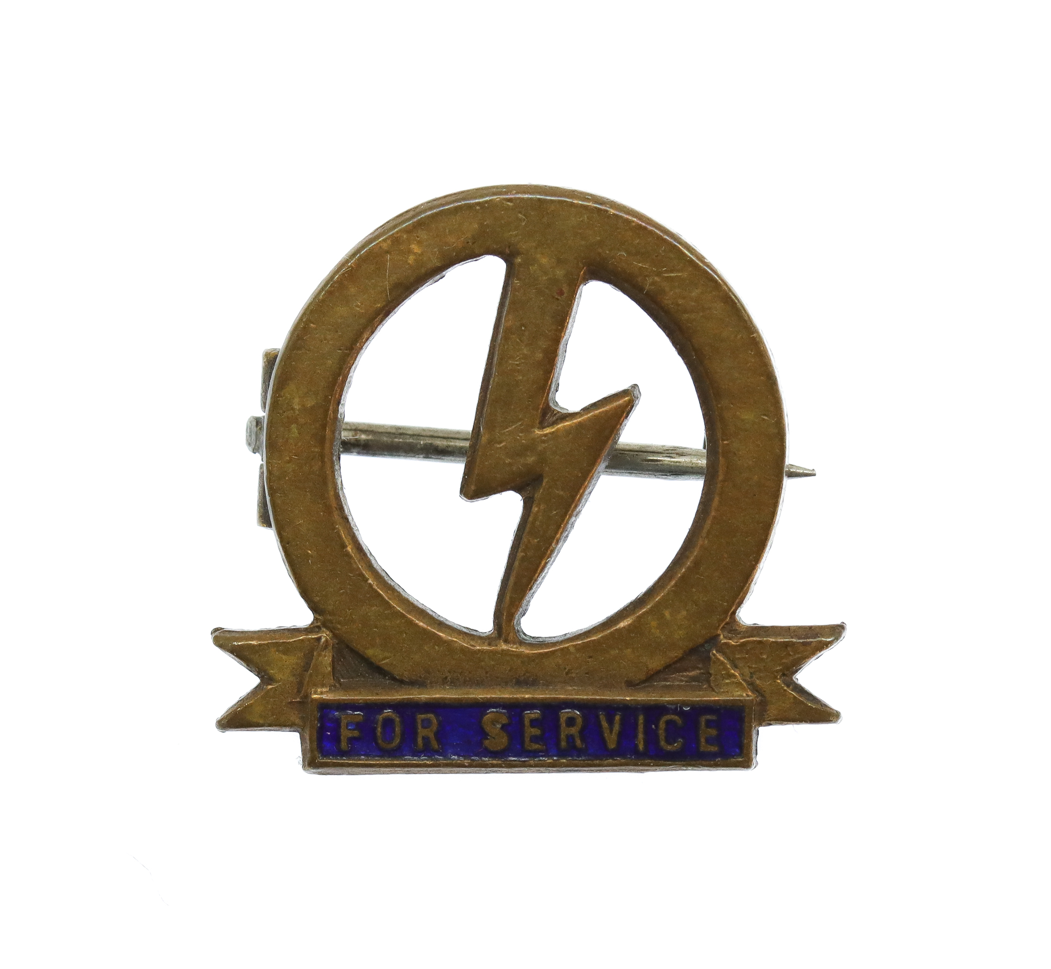 British Union of Fascists BUF 'For Service' Lightening Flash Badge