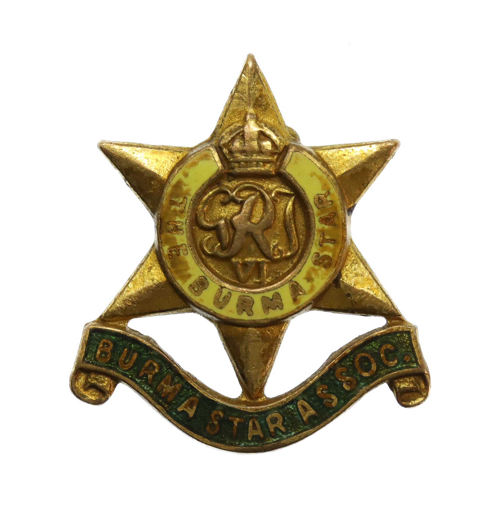 Burma Star Association Enamelled Lapel Badge