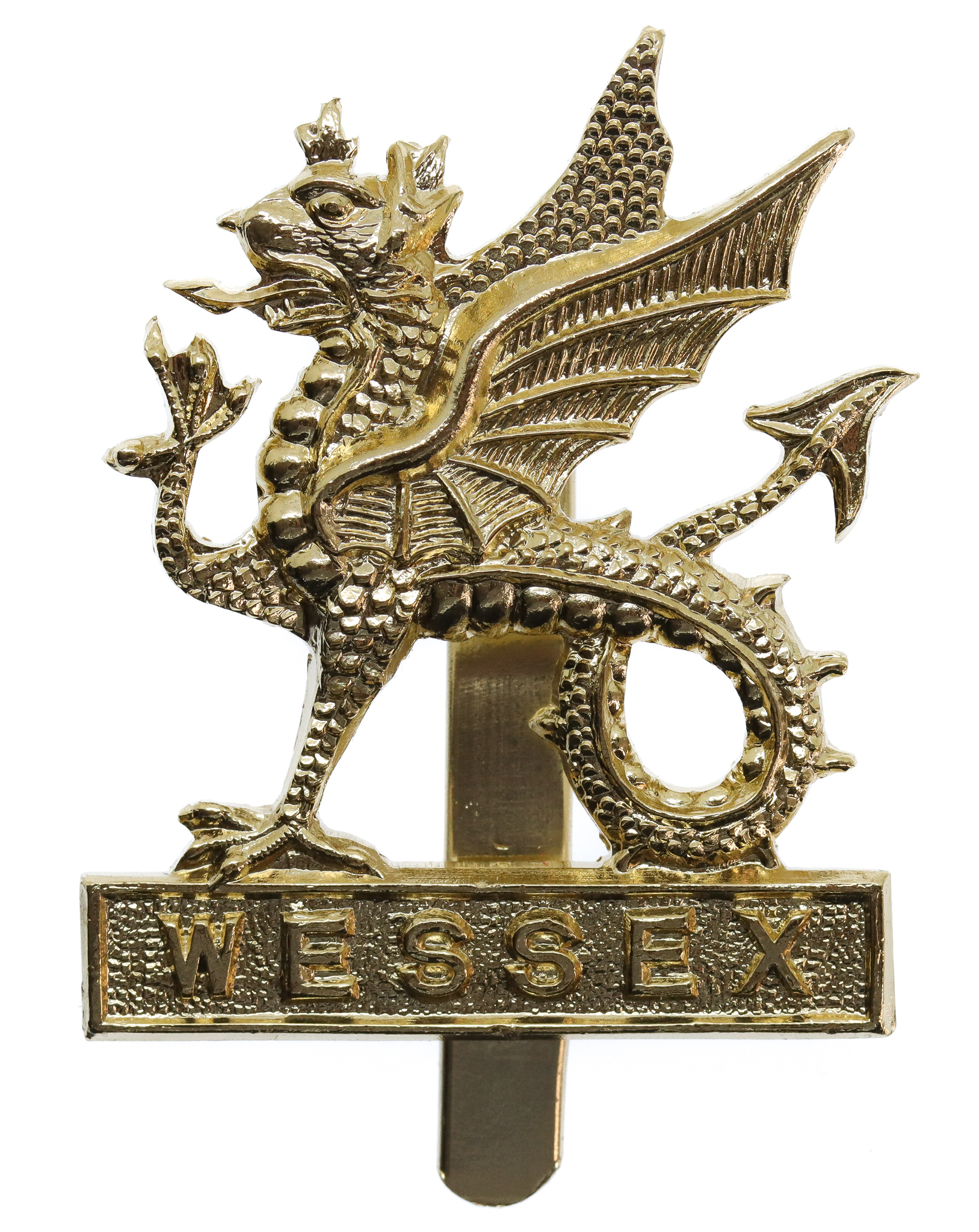 Wessex Brigade Anodised (Staybrite) Cap Badge