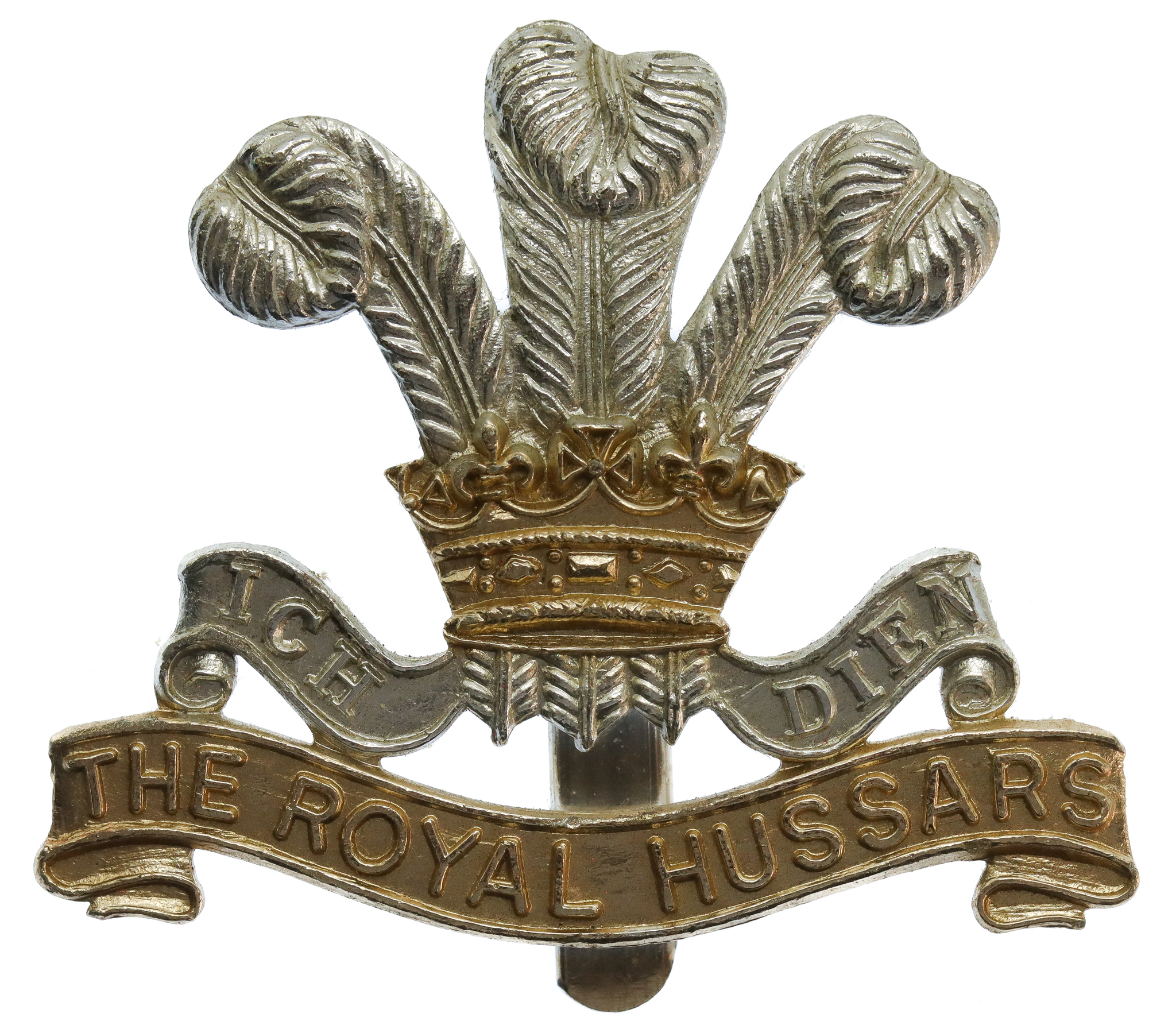 The Royal Hussars Anodised (Staybrite) Cap Badge