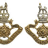 Pair of Loyal Regiment Anodised (Staybrite) Collar Badges