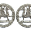Pair of Royal Regiment of Wales Anodised (Staybrite) Collar Badges