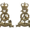 Pair of Pioneer Corps Anodised (Staybrite) Collar Badges