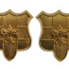 Pair of Loyal North Lancashire Regiment Collar Badges