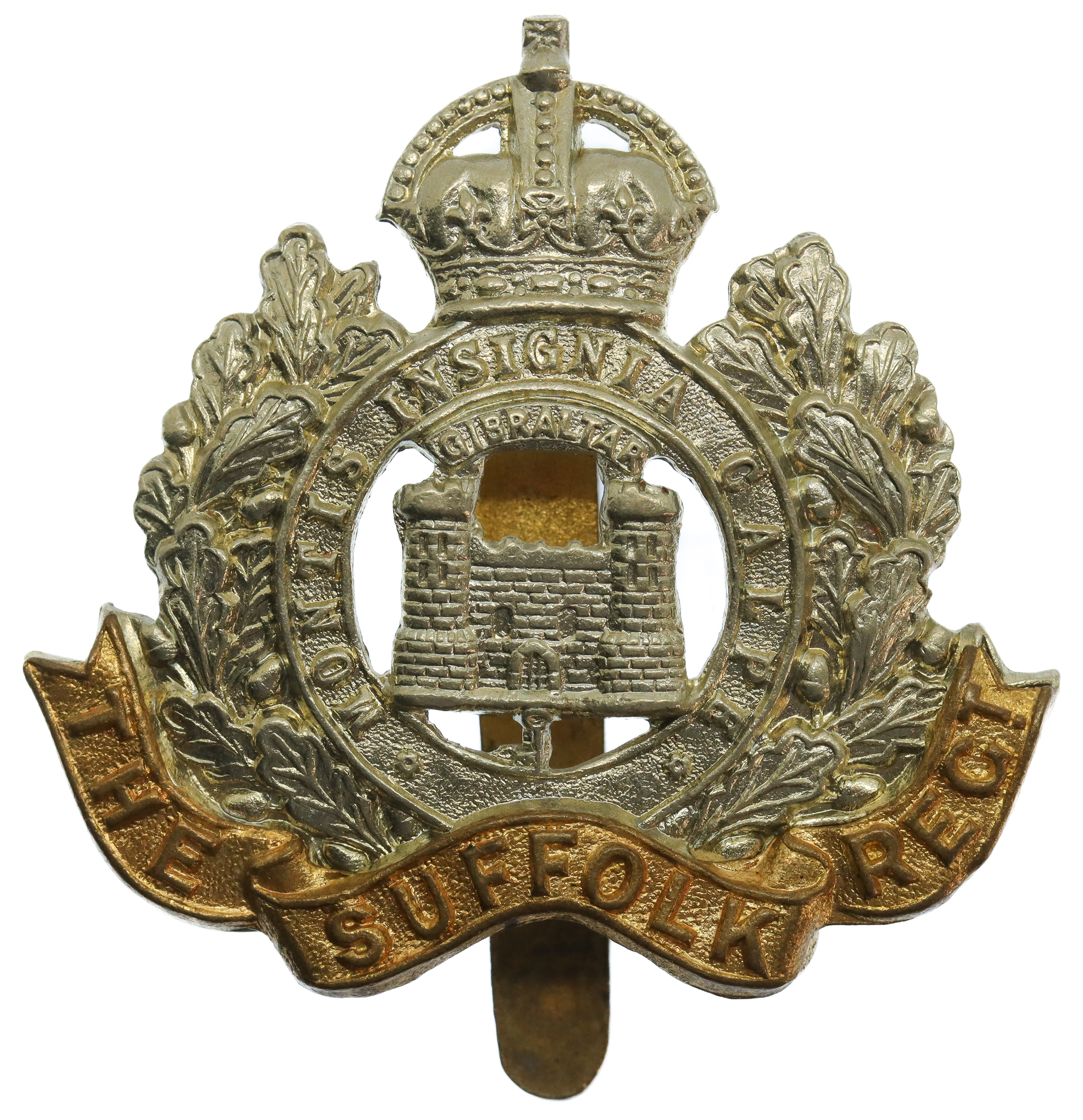 Edwardian Suffolk Regiment 'Two Towers' Cap Badge