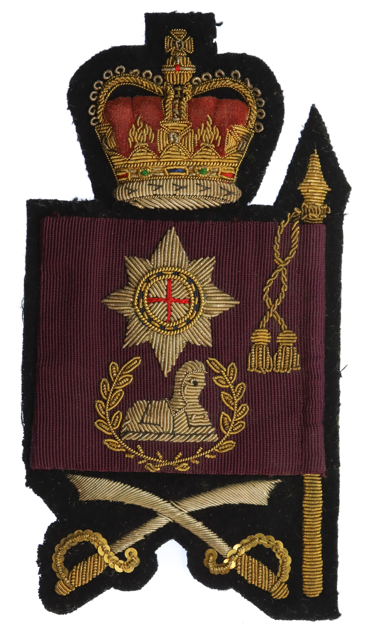 Coldstream Guards Warrant Officer Class 2 W.O.II Bullion Sleeve Badge - Queen's Crown