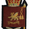 Welsh Guards Warrant Officer Class 2 W.O.II Bullion Sleeve Badge - Queen's Crown