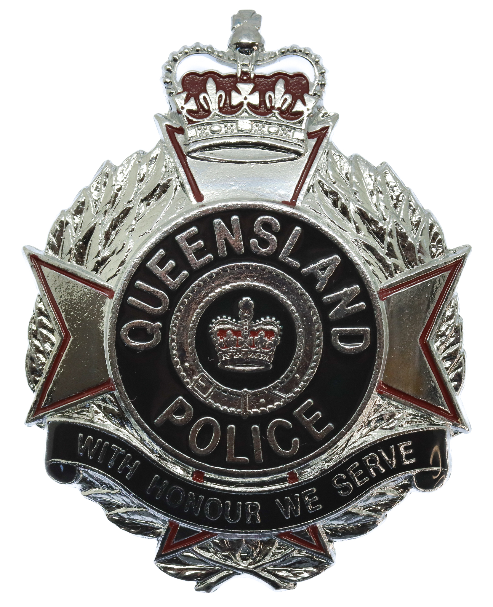 Australian Queensland Police Hat Badge - Queen's Crown