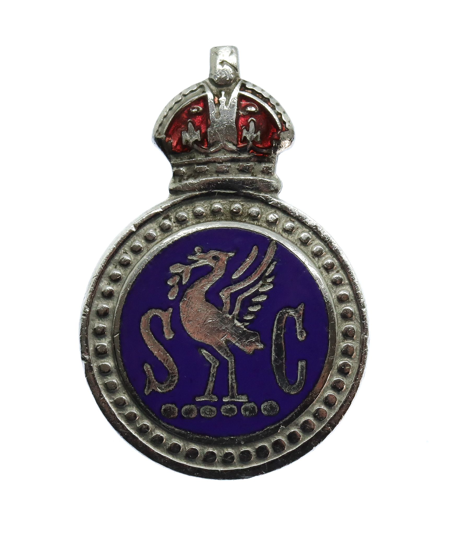Liverpool Special Constabulary Enamelled Lapel Badge - King's Crown