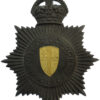 City of London Police Black Star Helmet Plate - King's Crown