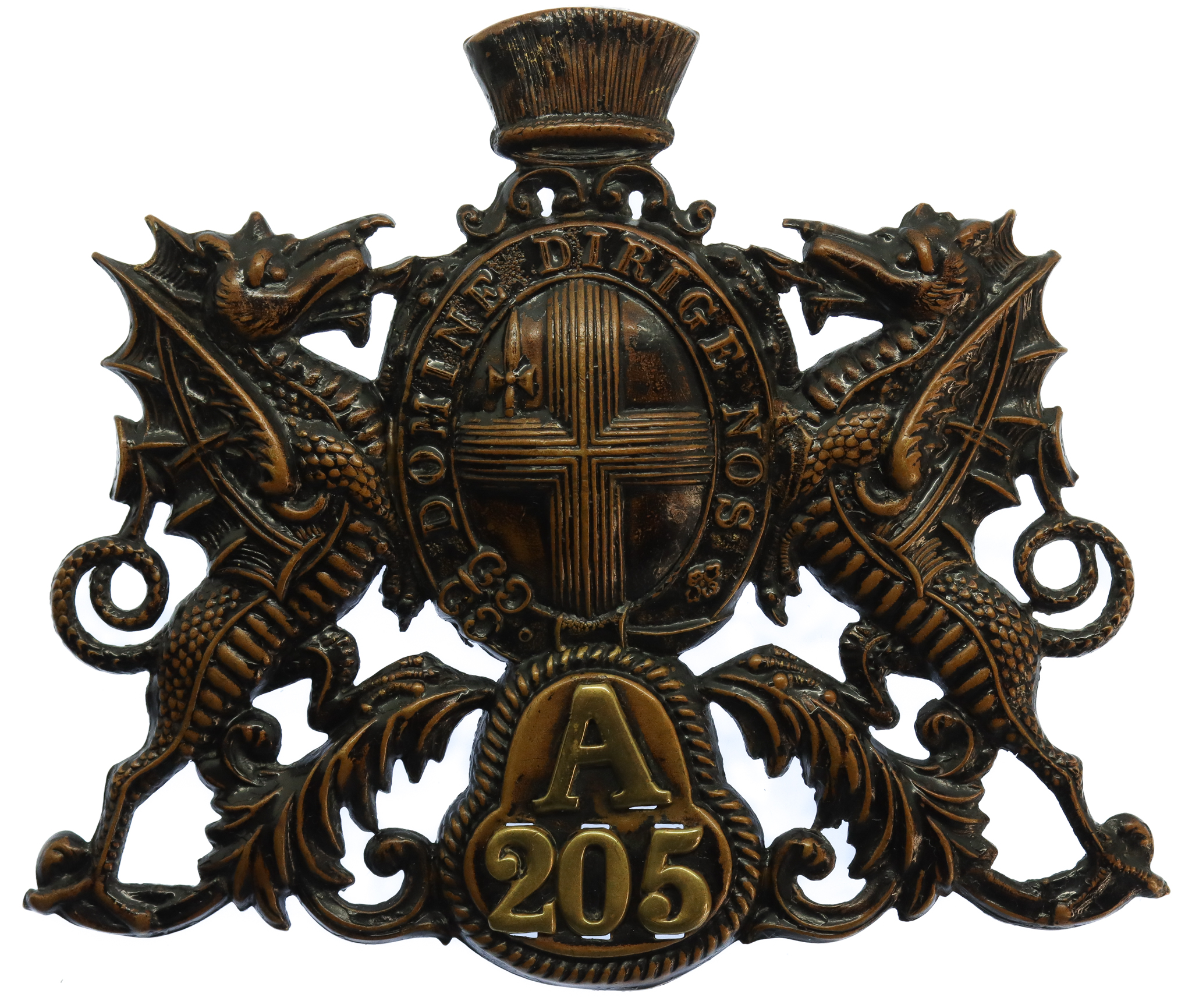 City of London Police 'A'  Division Helmet Plate (A/205)