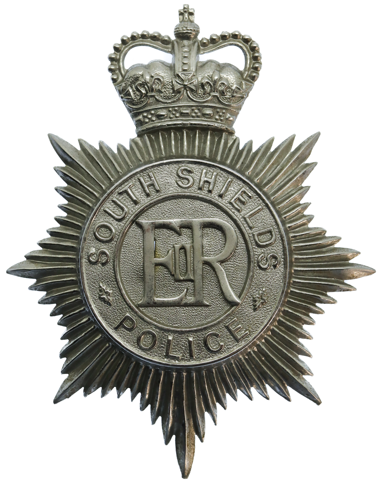South Shields Police Helmet Plate - Queen's Crown