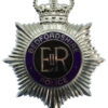 Bedfordshire Police Enamelled Helmet Plate - Queen's Crown