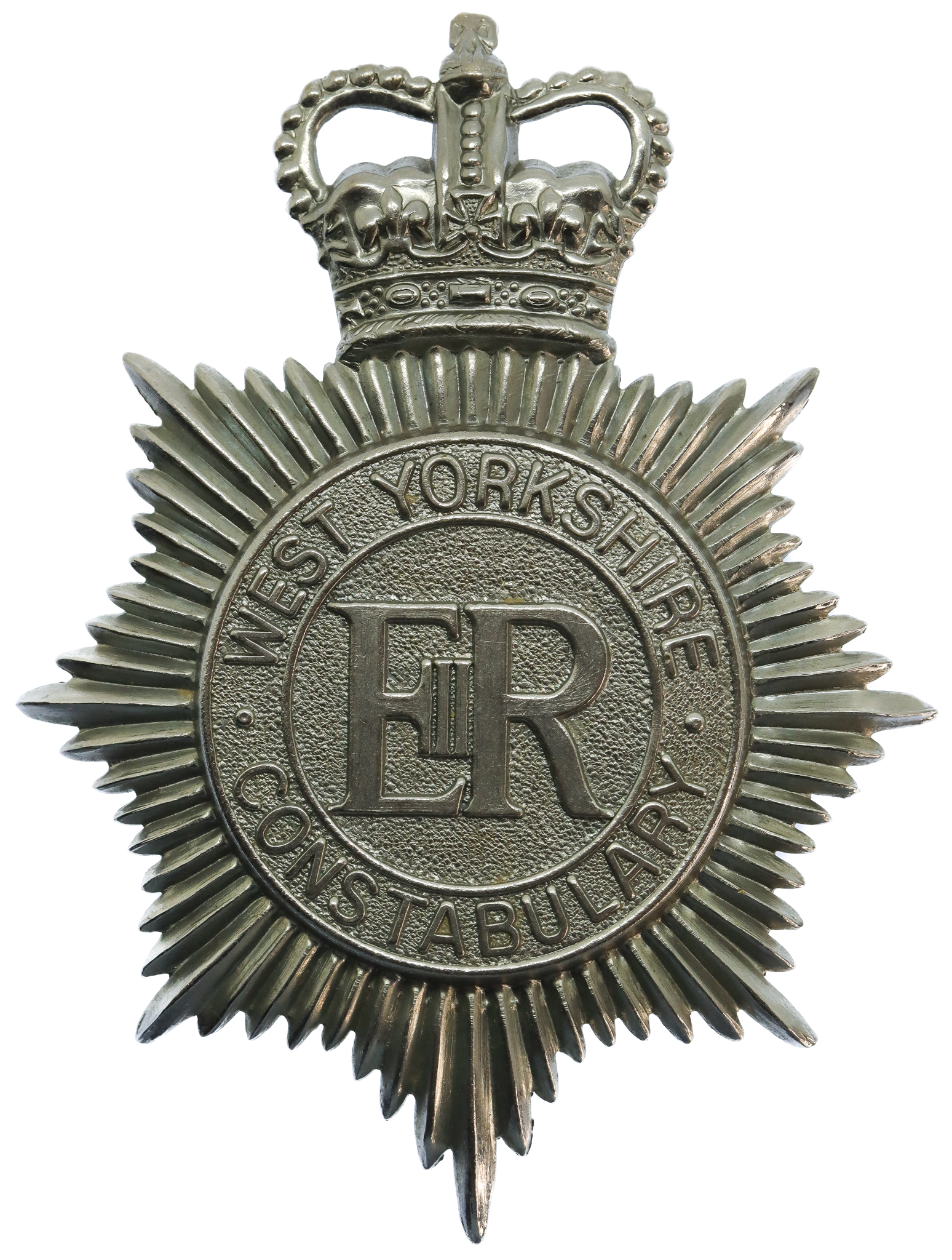 West Yorkshire Constabulary Helmet Plate - Queen's Crown