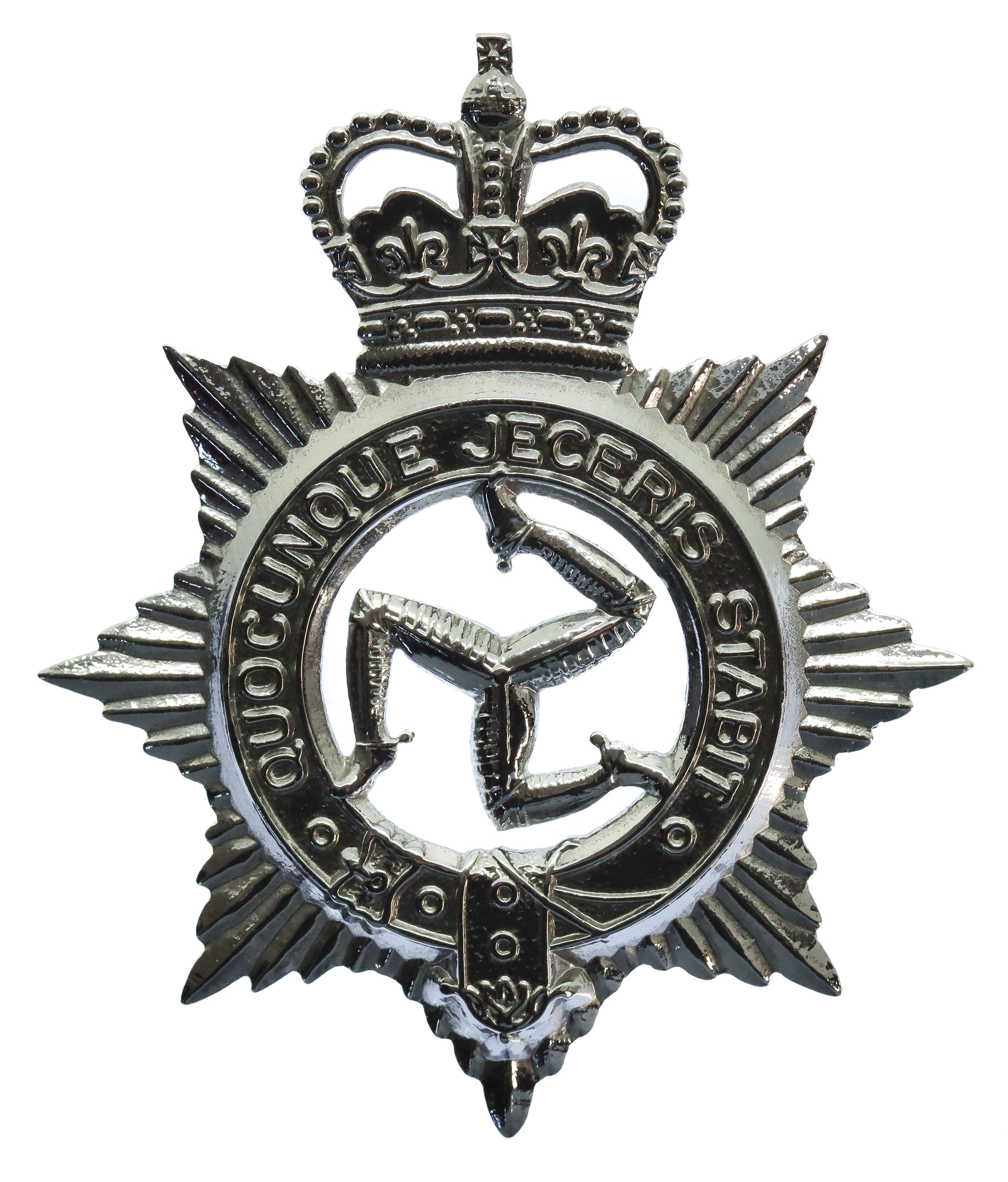 Isle of Man Constabulary Cap Badge - Queen's Crown
