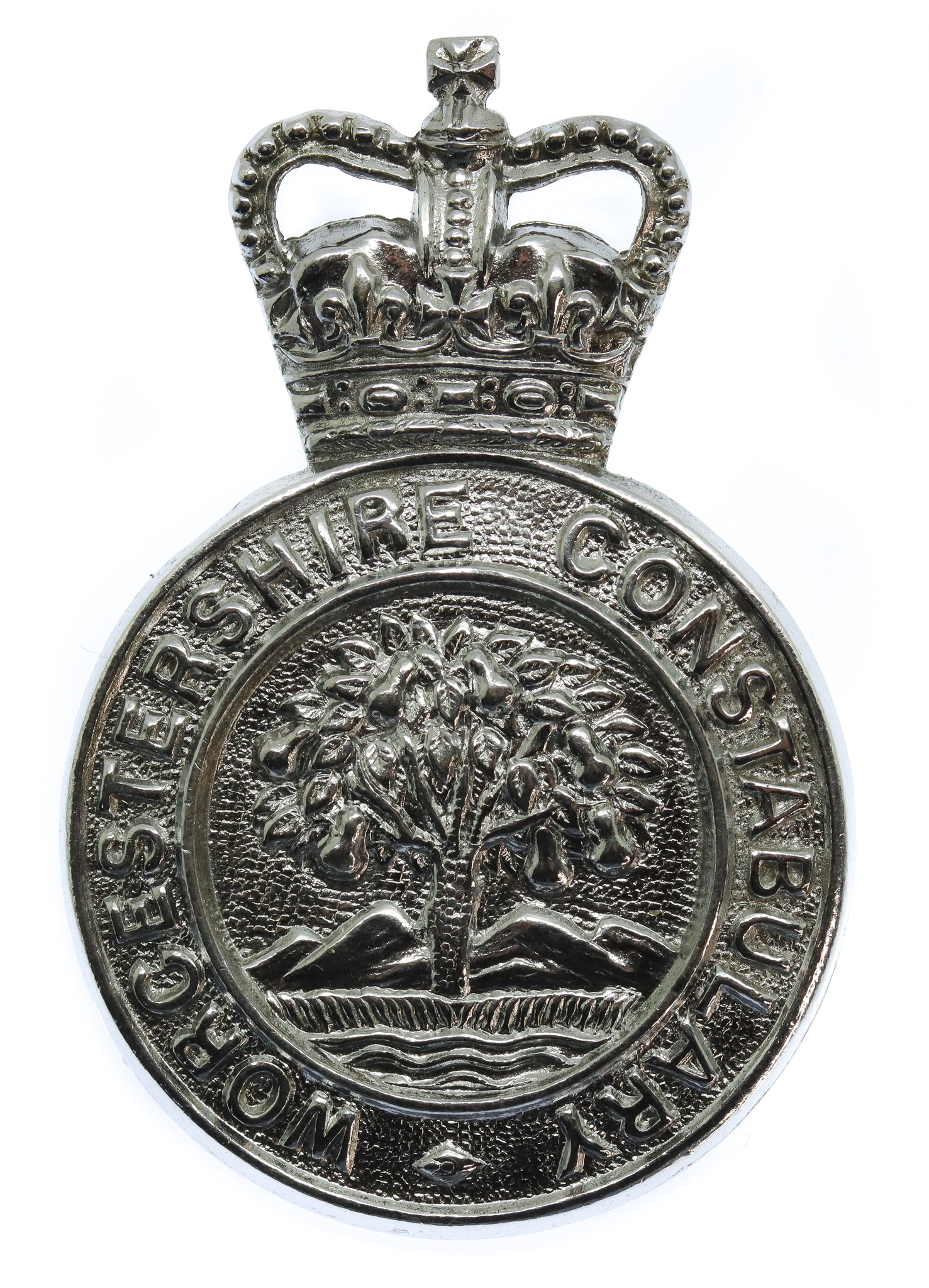 Worcestershire Constabulary Cap Badge - Queen's Crown