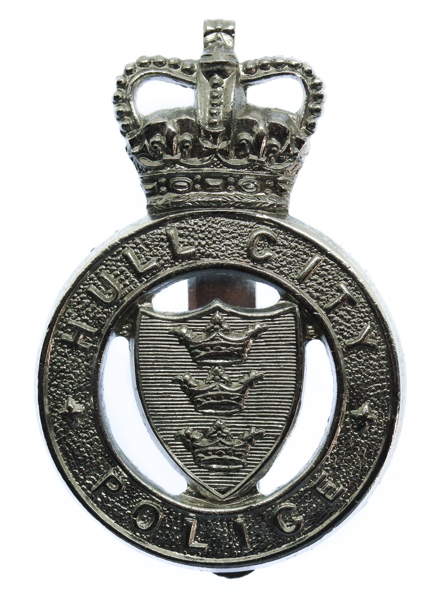 Hull City Police Cap Badge - Queen's Crown