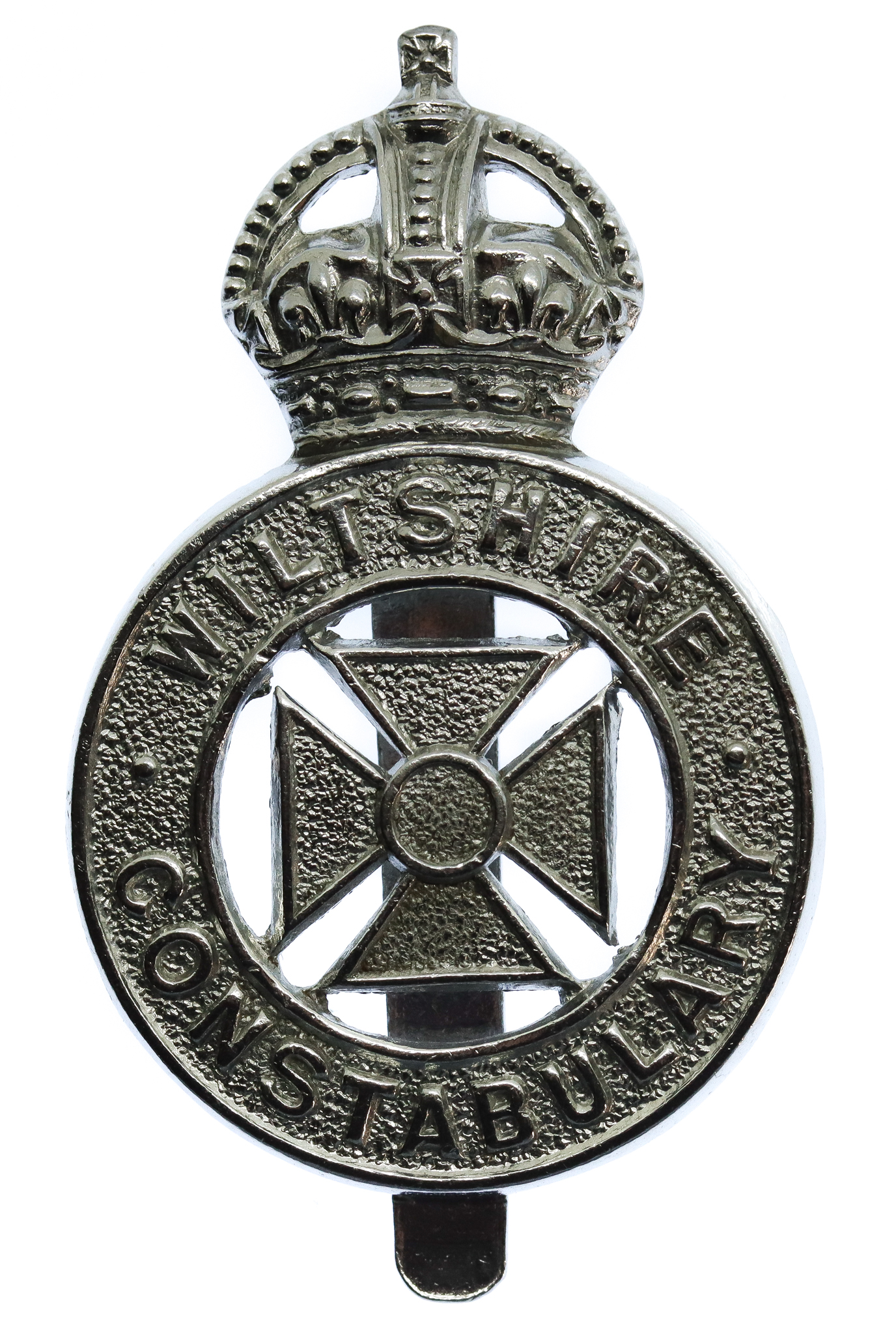 Wiltshire Constabulary Cap Badge - King's Crown