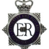 Leicester and Rutland Constabulary Senior Officer's Enamelled Cap Badge - Queen's Crown