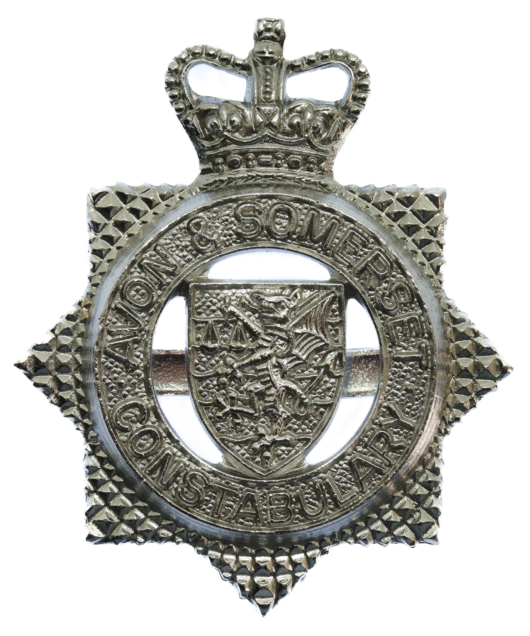 Avon & Somerset Constabulary Cap Badge - Queen's Crown