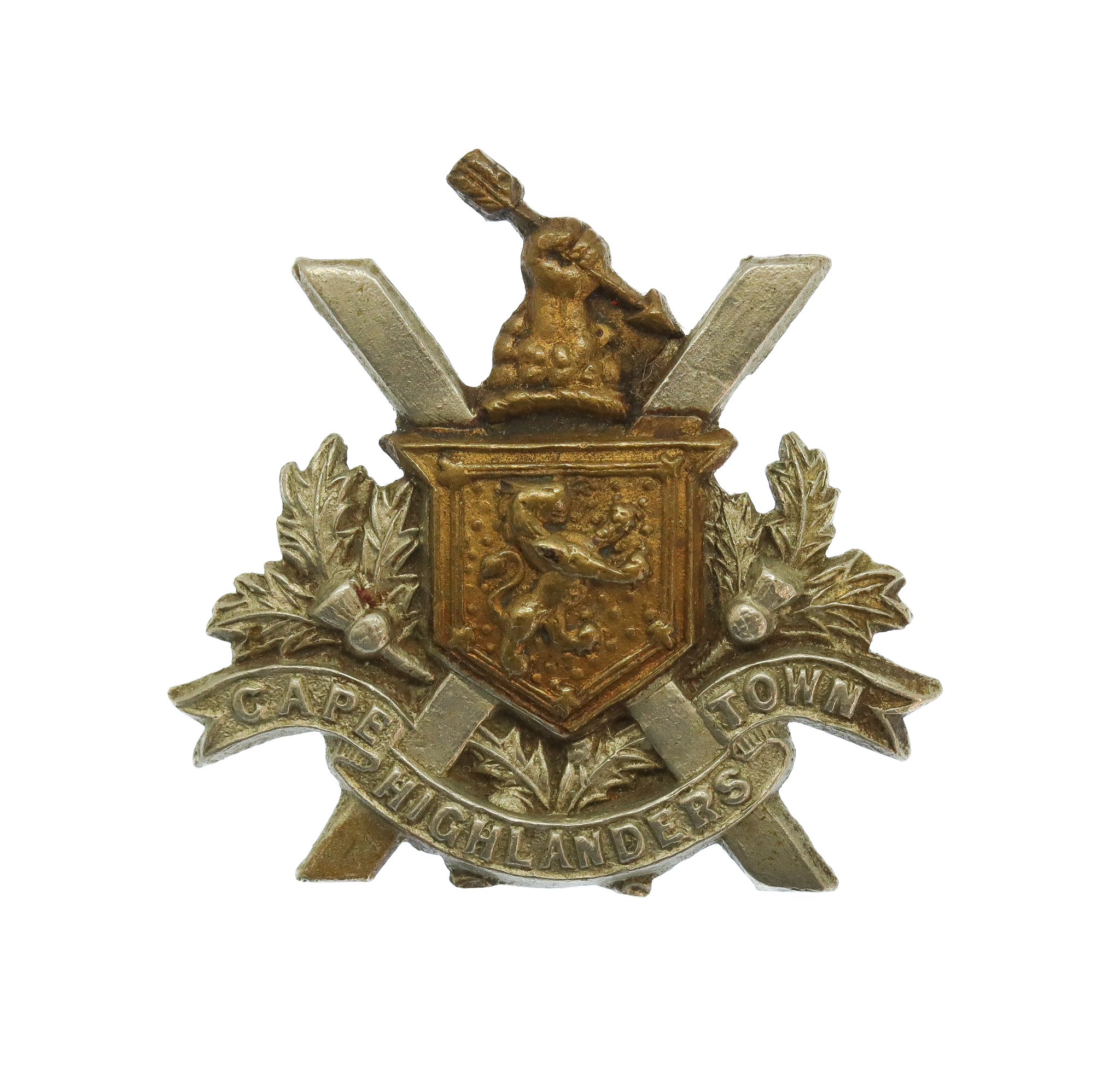 South African Cape Town Highlanders Collar Badge