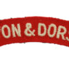 Devonshire and Dorset Regiment (DEVON & DORSET) Cloth Shoulder Title